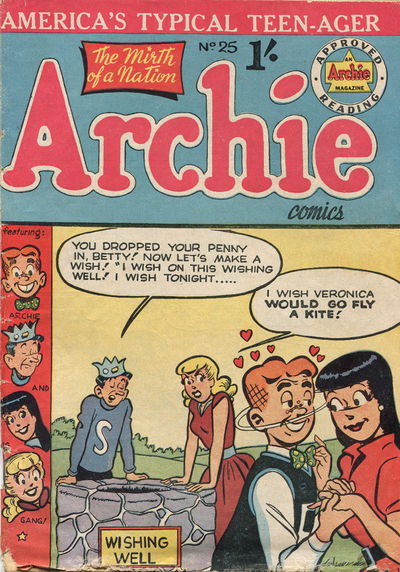 Archie Comics (Archie, 1956? series) #25 [July 1958?]