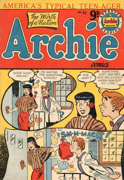 Archie Comics (HJ Edwards, 1950 series) #61 ([July 1955?])