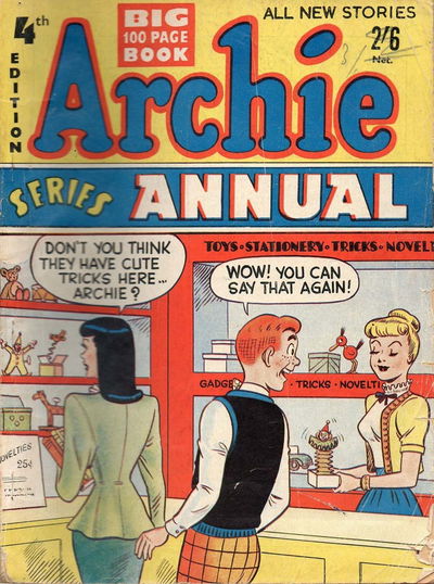 Archie Series Annual (H. John Edwards, 195-? series) #4 ([195-?])