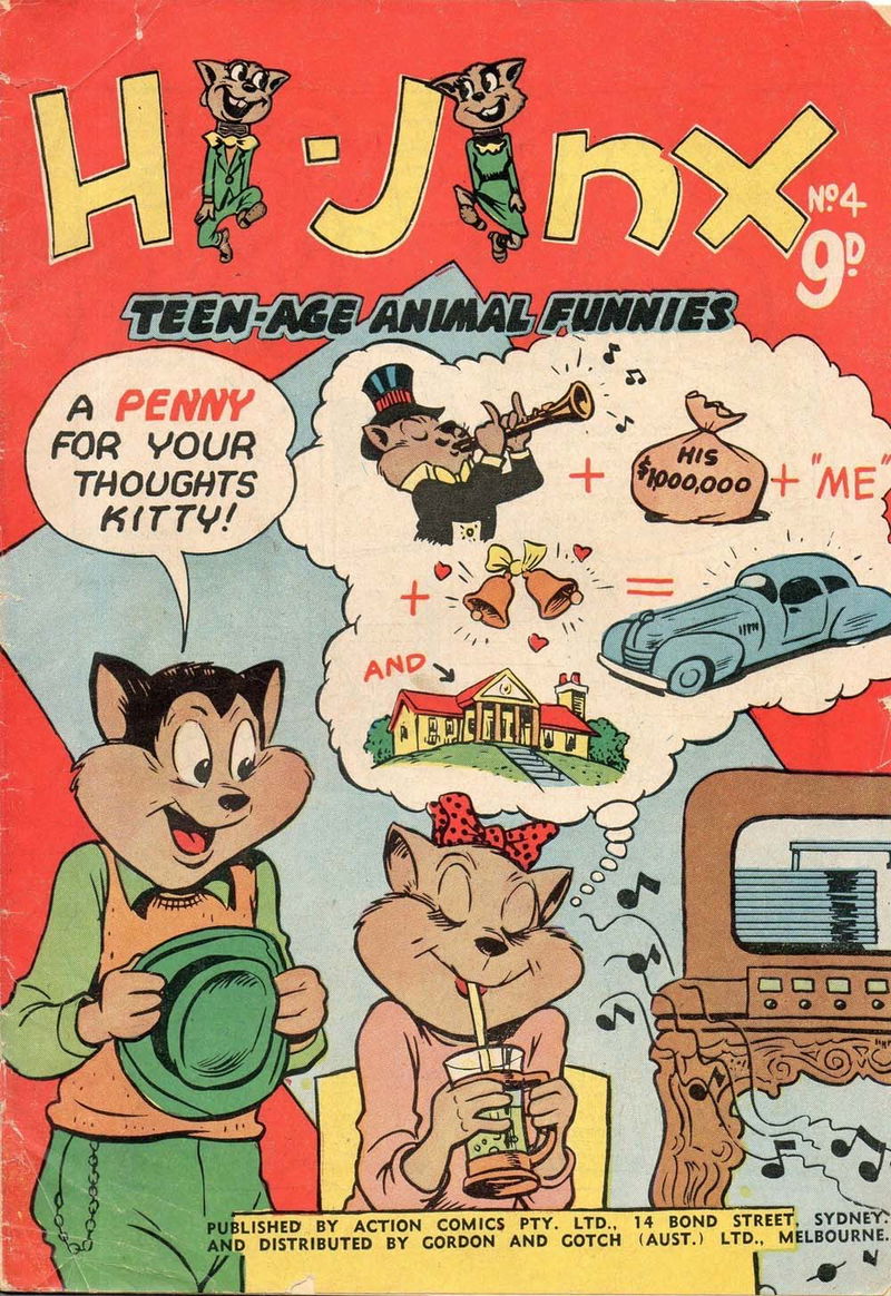 Hi-Jinx Teen-Age Animal Funnies (Action Comics, 1957? series) #4 ([May 1958?])