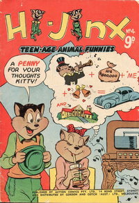 Hi-Jinx Teen-Age Animal Funnies  #4 ([May 1958?])