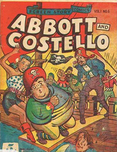 Screen Story Comics (NZ Publisher, 1950? series) v1#6 ([1950?]) —Abbott and Costello