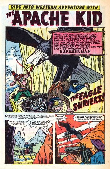 Apache Kid (Marvel, 1950 series) #4 — The Eagle Shrieks (page 1)