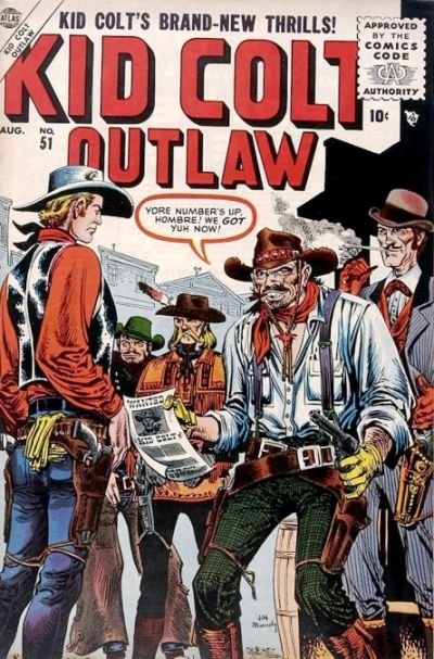 Kid Colt Outlaw (Marvel, 1949 series) #51 (August 1955)