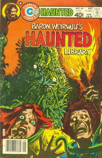 Haunted (Charlton, 1971 series) #44 — Baron Weirwulf's Haunted Library (September 1979)