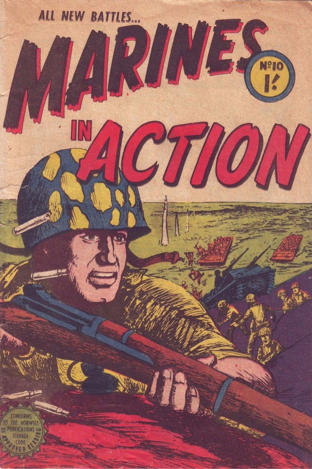 Marines in Action (Horwitz, 1954 series) #10 ([July 1955?])