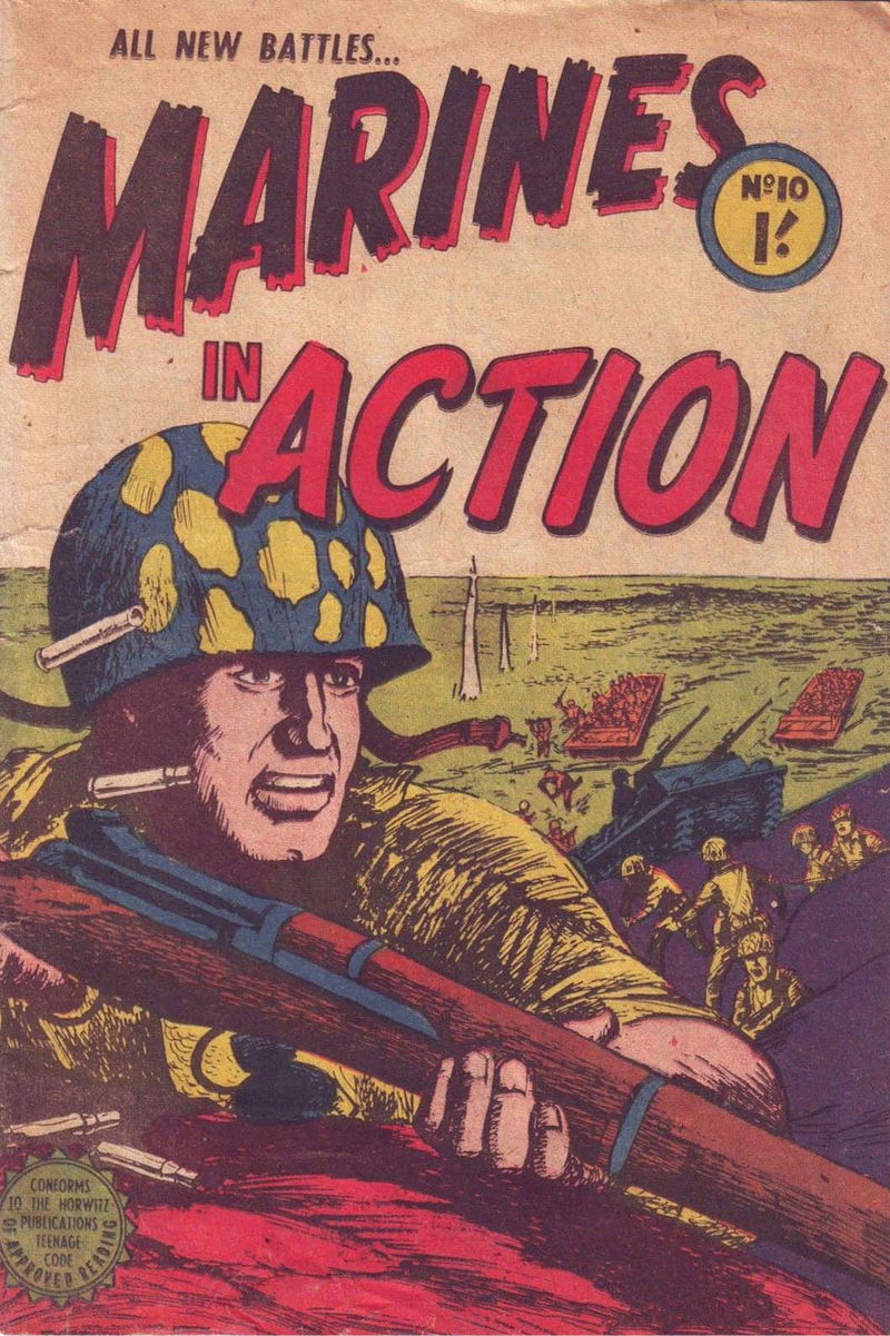 Marines in Action (Horwitz, 1954 series) #10 ([July 1955?])