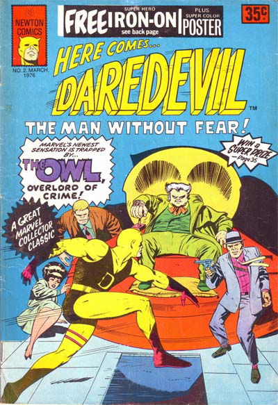 Daredevil The Man Without Fear (Newton, 1976 series) #2 [March 1976?]