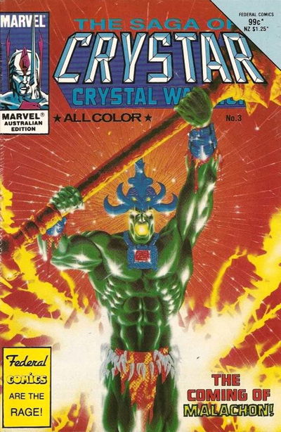 The Saga of Crystar Crystal Warrior (Federal, 1985 series) #3 [February 1986?]