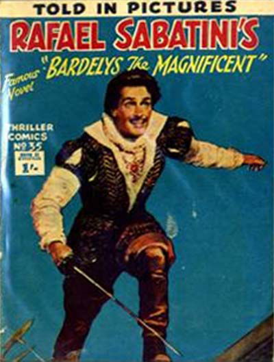 Thriller Comics (AP, 1951 series) #35 — Rafael Sabatini's Famous Novel "Bardelys the Magnificient" [April 1953?]