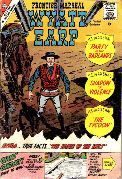 Wyatt Earp Frontier Marshal (Charlton, 1956 series) #26 August 1959