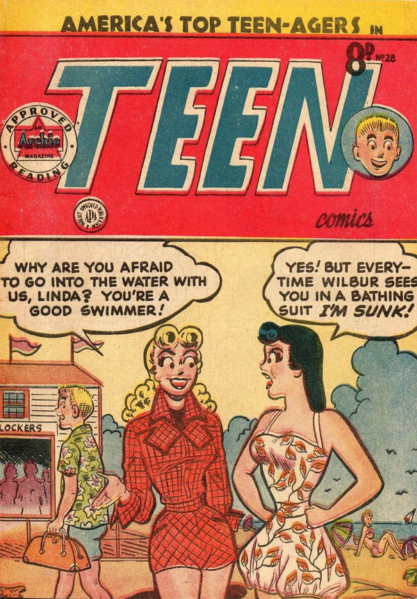 Teen Comics (HJ Edwards, 1952 series) #28 ([September 1954?])