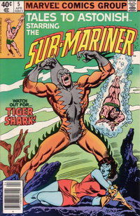 Tales to Astonish (Marvel, 1979 series)  #5 (April 1980) — Watch Out For ... Tiger Shark!
