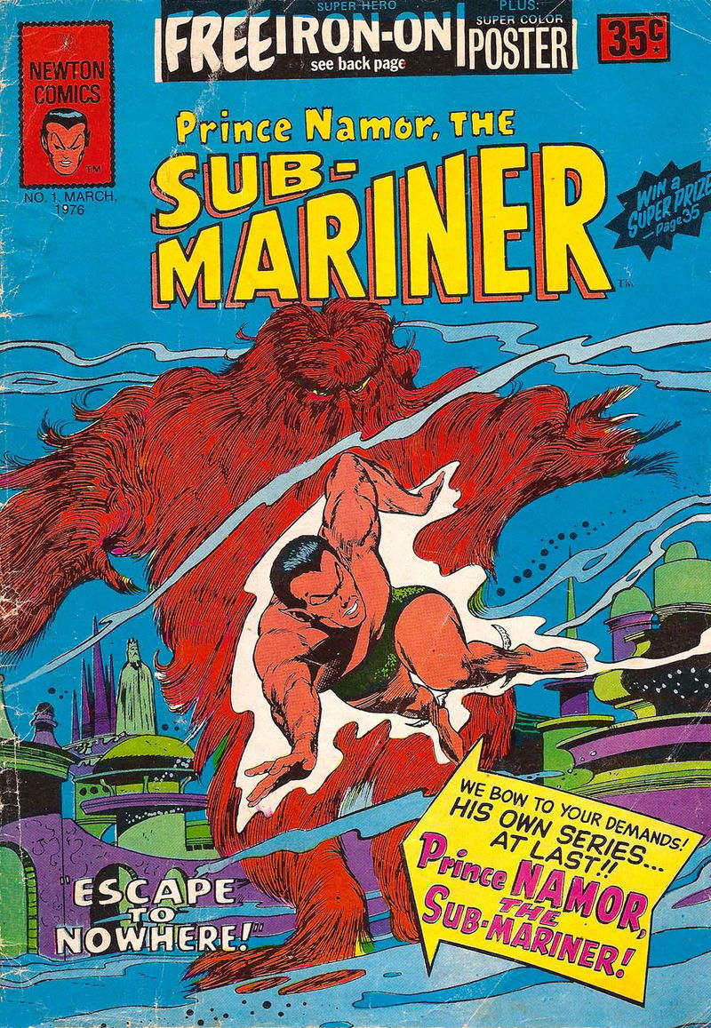 Prince Namor, The Sub-Mariner (Newton, 1976? series) #1 (March 1976)