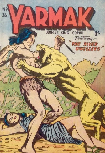 Yarmak Jungle King Comic (Youngs, 1949 series) #36 [October 1952?]