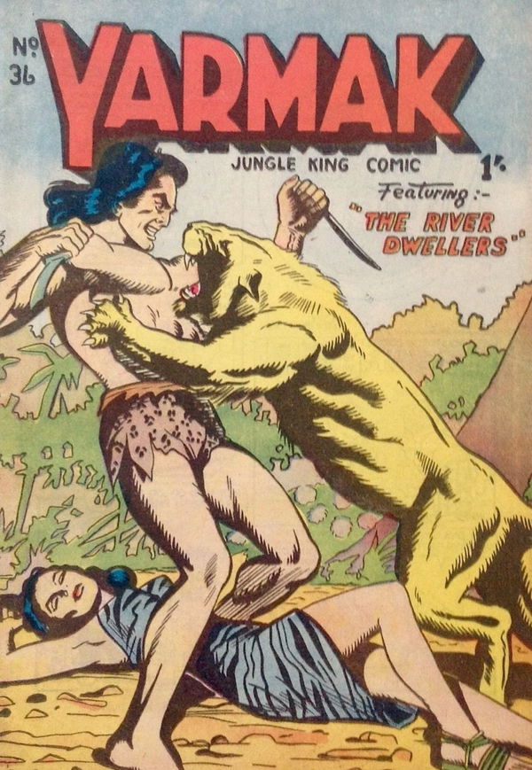 Yarmak Jungle King Comic (Youngs, 1949 series) #36 ([October 1952?])