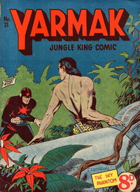 Yarmak Jungle King Comic (Youngs, 1949 series)  #21 ([July 1951]) — The Sky Phantom