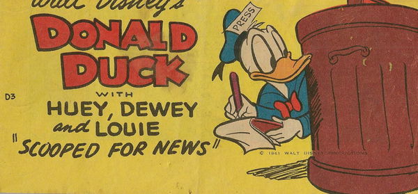 Weeties/Kornies Free! Walt Disney Comics (Unknown, 1961? series) #D3 (1961) —Walt Disney's Donald Duck with Huey, Dewey and Louie