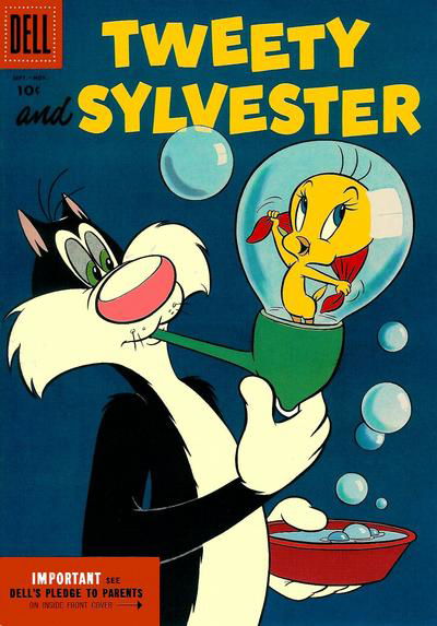 Tweety and Sylvester (Dell, 1954 series) #10 September-November 1955