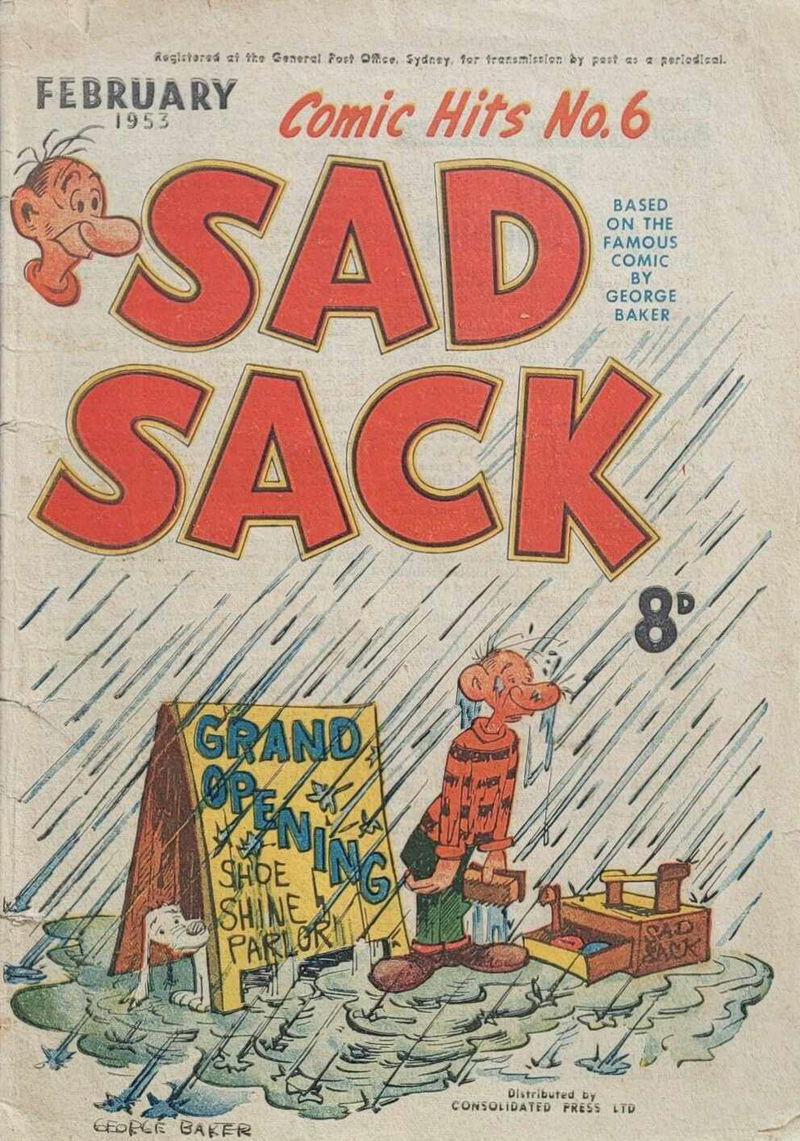 Comic Hits (Red Circle, 1952 series) #6 — Sad Sack (February 1953)