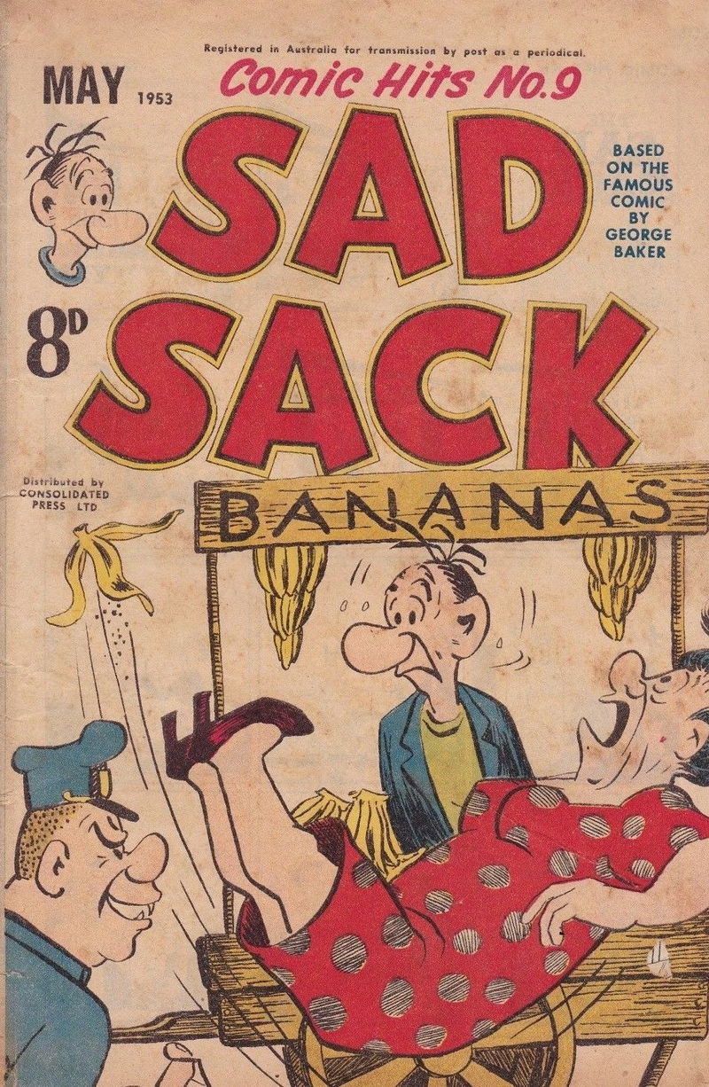 Comic Hits (Red Circle, 1952 series) #9 — Sad Sack (May 1953)