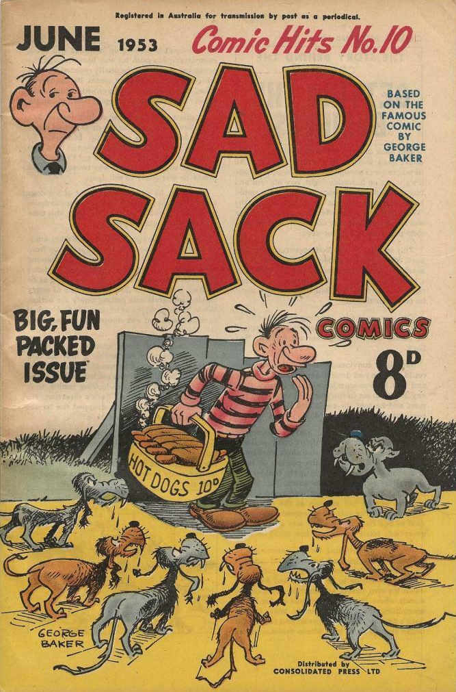 Comic Hits (Red Circle, 1952 series) #10 — Sad Sack (June 1953)