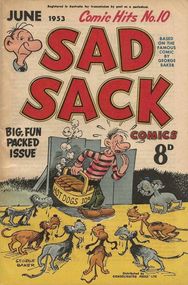 Comic Hits (Red Circle, 1952 series) #10 (June 1953) —Sad Sack