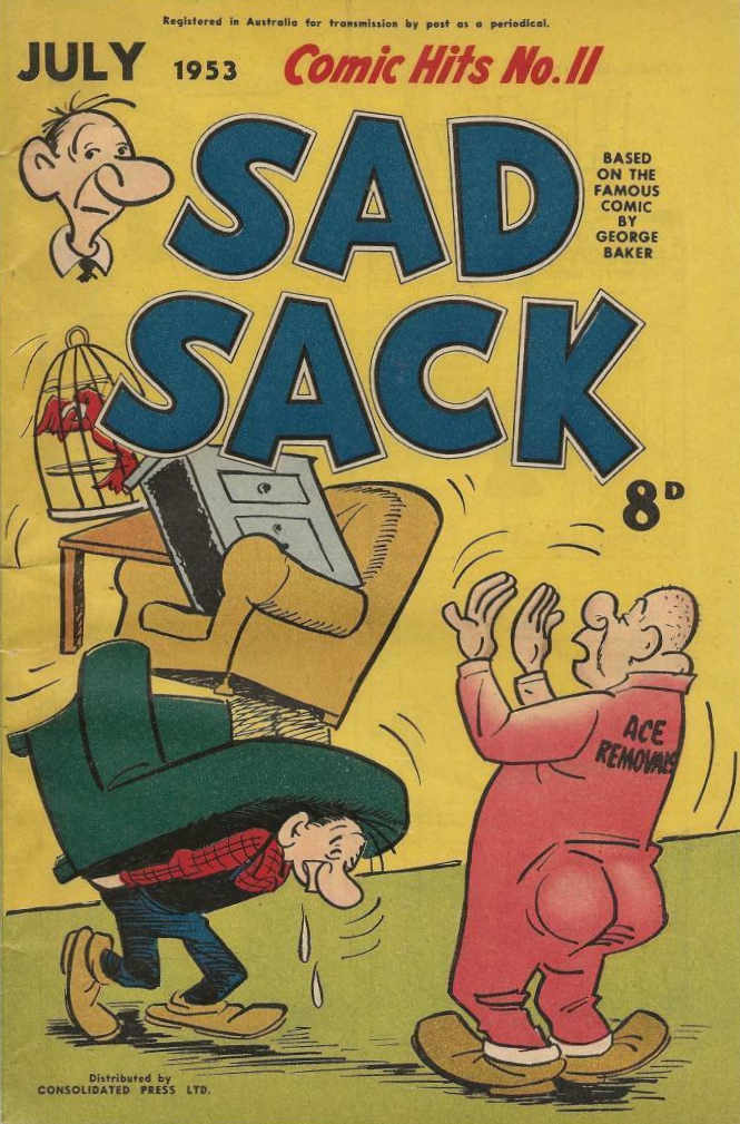 Comic Hits (Red Circle, 1952 series) #11 — Sad Sack (July 1953)