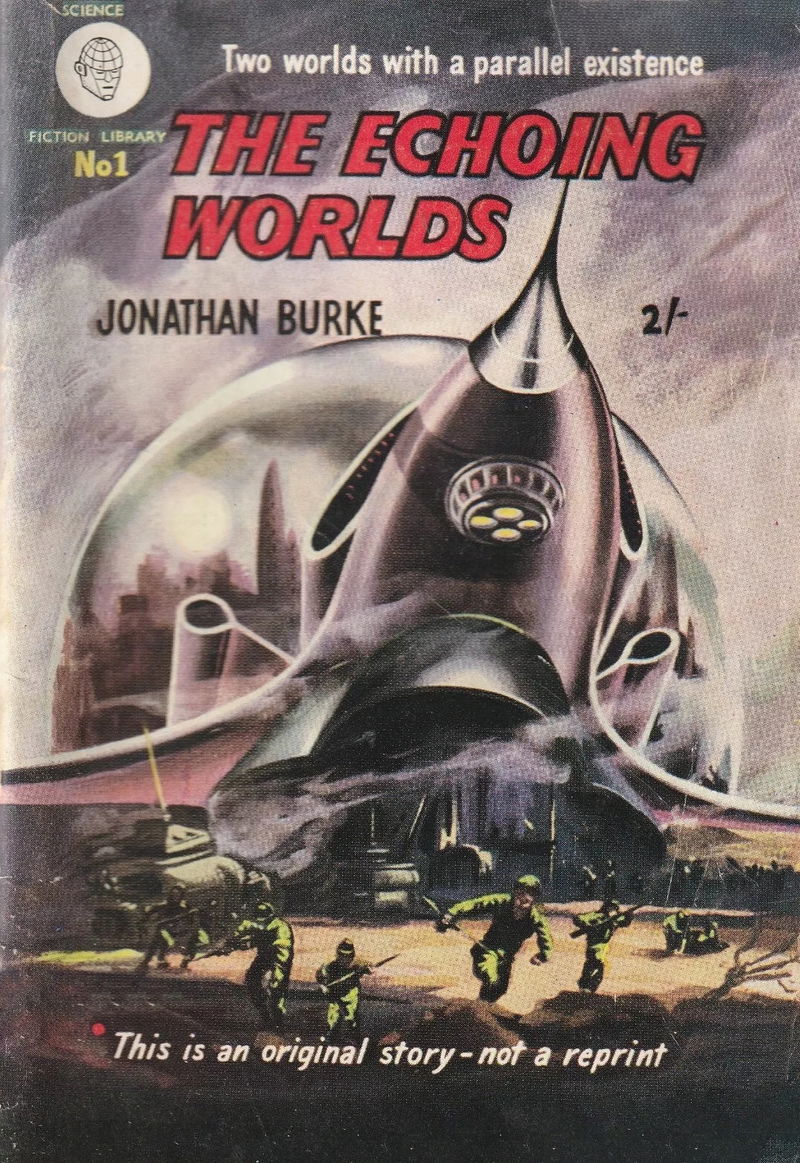 Science Fiction Library (Atlas, 1955 series) #1 — The Echoing Worlds ([August 1955?])