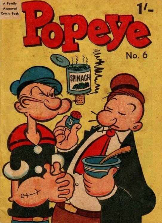 Popeye (Sungravure, 1958 series) #6 (November 1958)