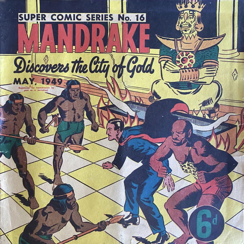The Supercomic Series (Consolidated Press, 1948 series) #16 — Super Comic Series Mandrake (May 1949)