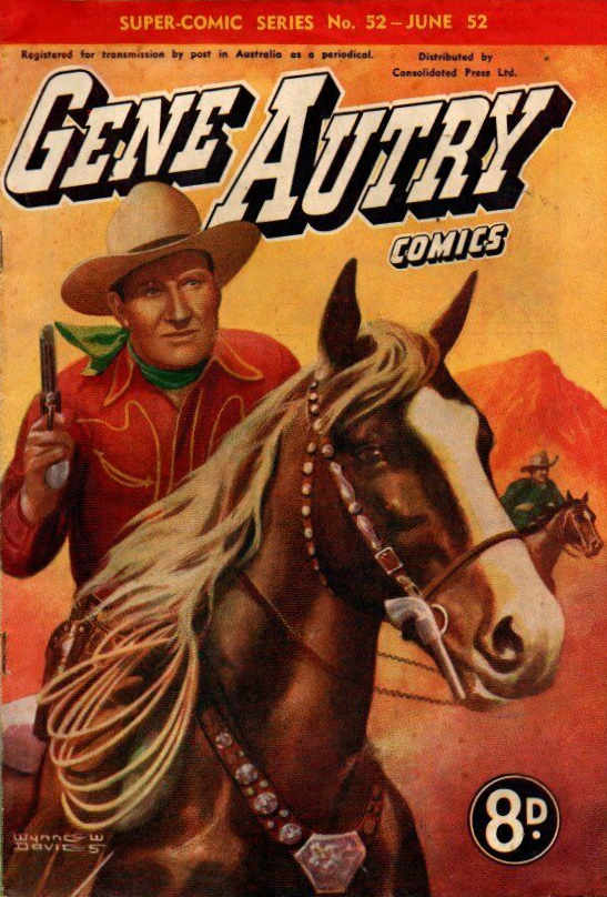 The Supercomic Series (Consolidated Press, 1948 series) #52 — Gene Autry Comics (June 1952)
