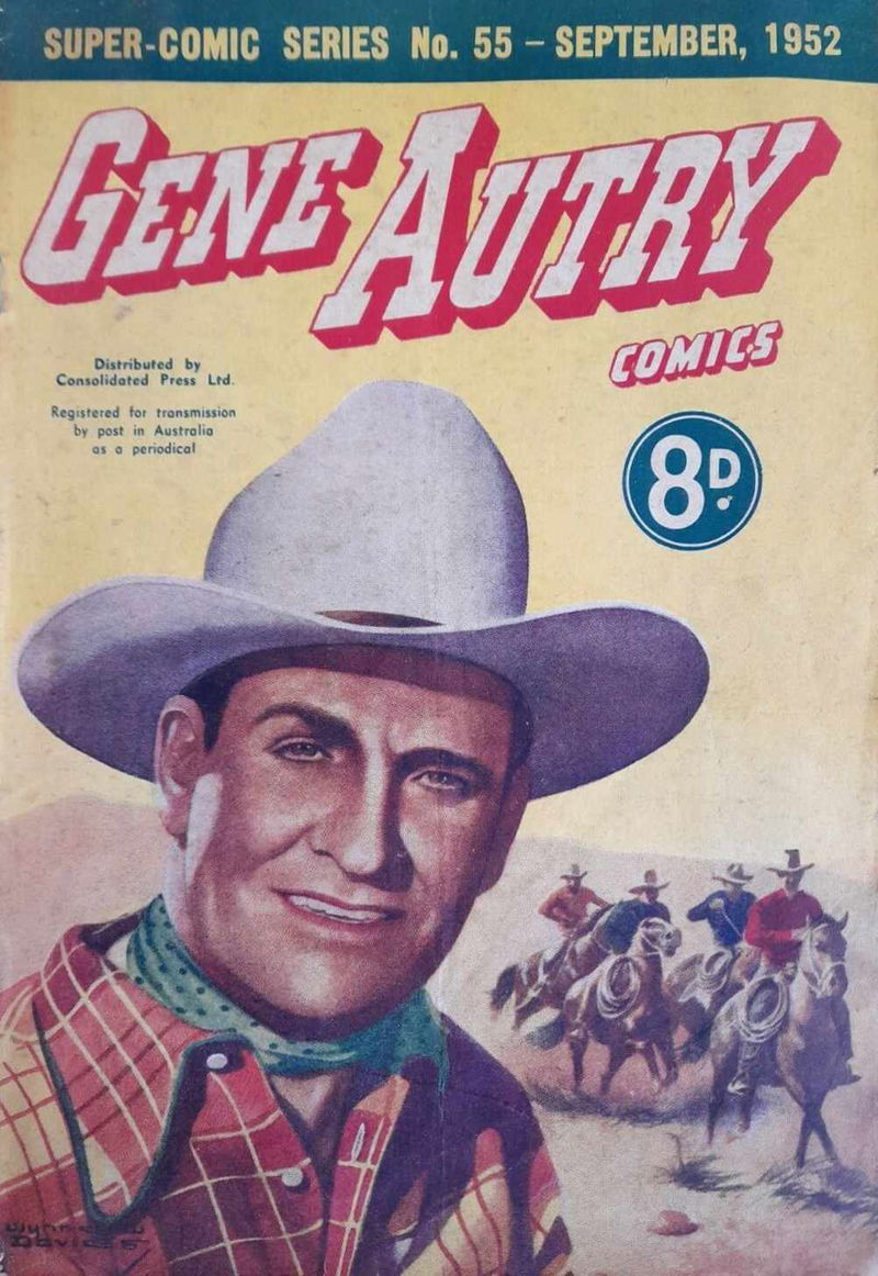 The Supercomic Series (Consolidated Press, 1948 series) #55 — Super-Comic Series; Gene Autry Comics (September 1952)
