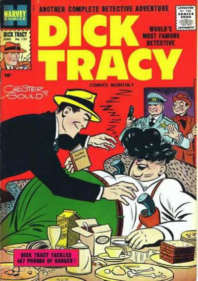 Dick Tracy (Harvey, 1950 series) #124 June 1958