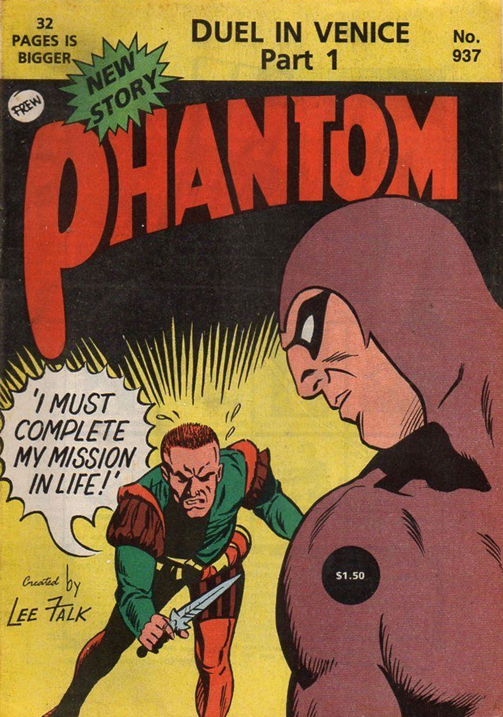 The Phantom (Frew, 1983 series) #937 (August 1989)