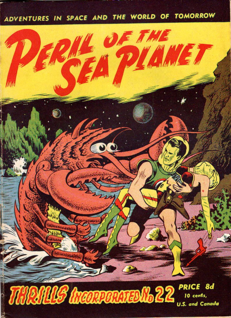 Thrills Incorporated (Transport, 1951 series) #22 — Peril of the Sea Planet ([April 1952?])