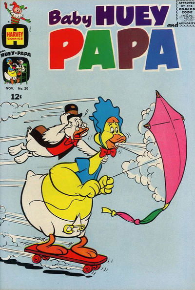 Baby Huey and Papa (Harvey, 1962? series) #20 (November 1965)