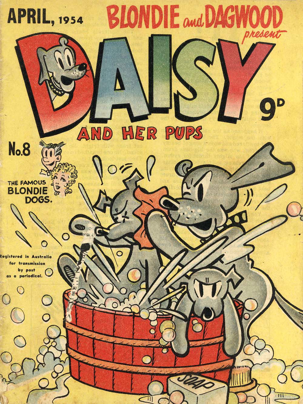 Ausreprints Series Gallery Daisy And Her Pups Associated Newspapers Ltd 1957 Series 9846