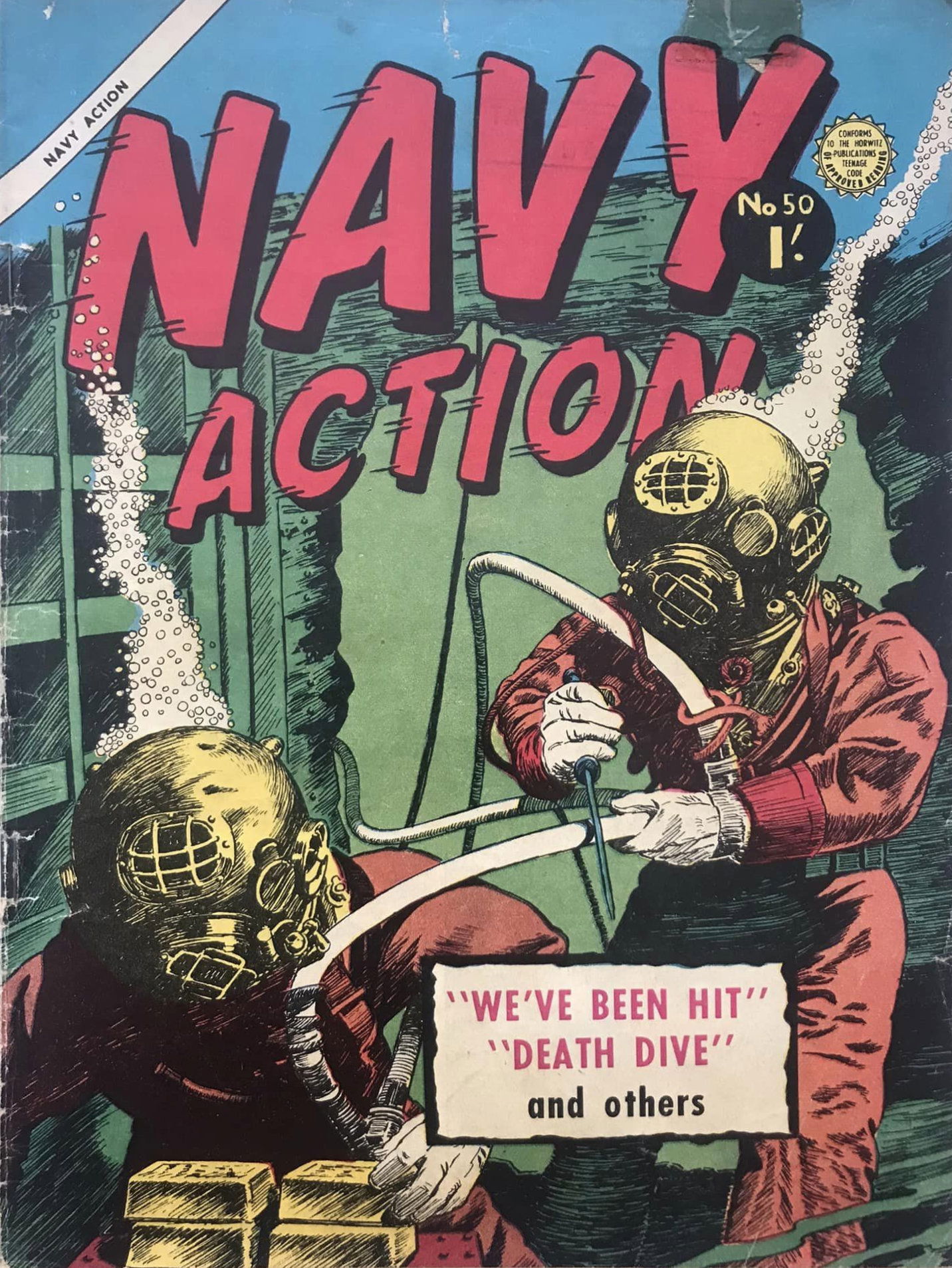 Navy Action (Horwitz, 1956 series) #50 ([June 1959])