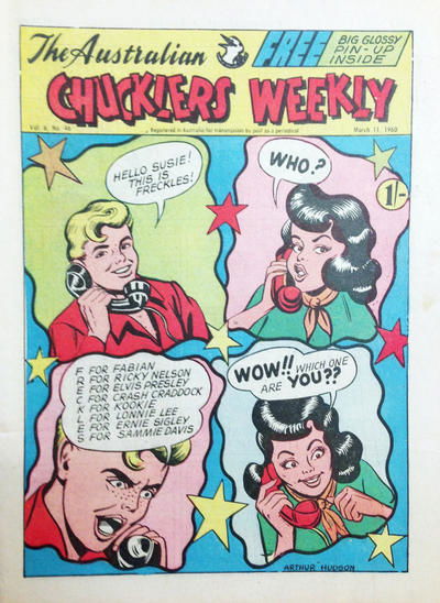 The Australian Chucklers Weekly (Chucklers, 1959 series) v6#46 (11 March 1960)