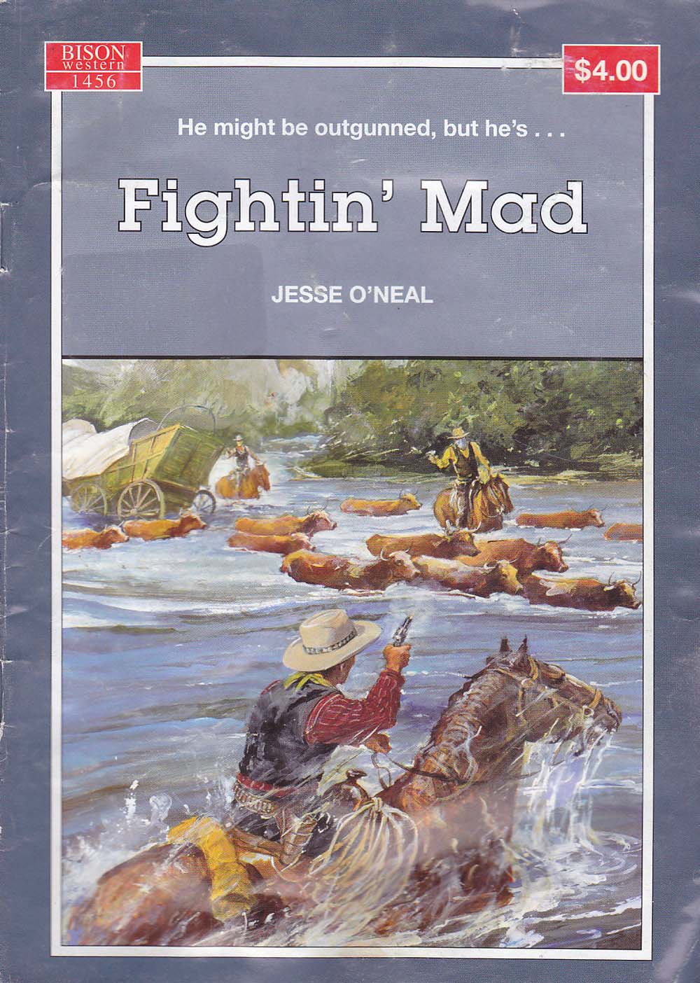 Bison Western (Cleveland, 1960? series) #1456 — Fightin' Mad ([199-?])