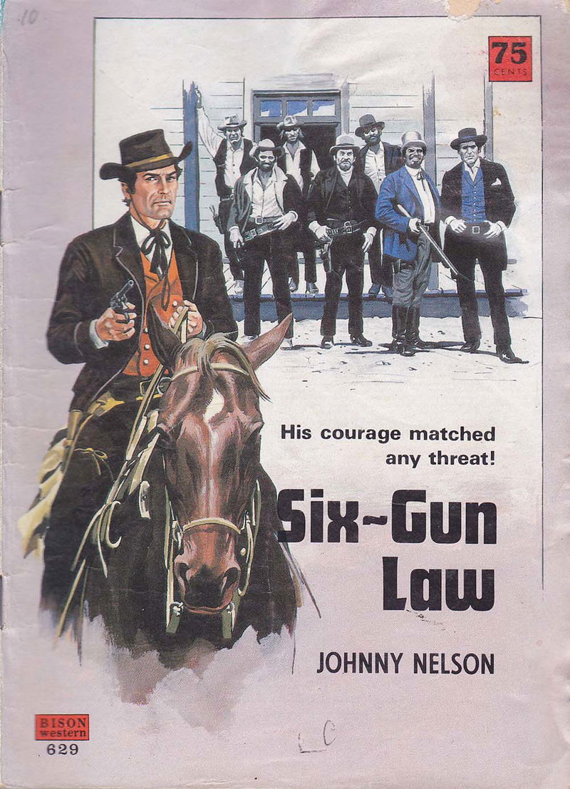 Bison Western (Cleveland, 1960? series) #629 — Six-Gun Law ([May 1986?])
