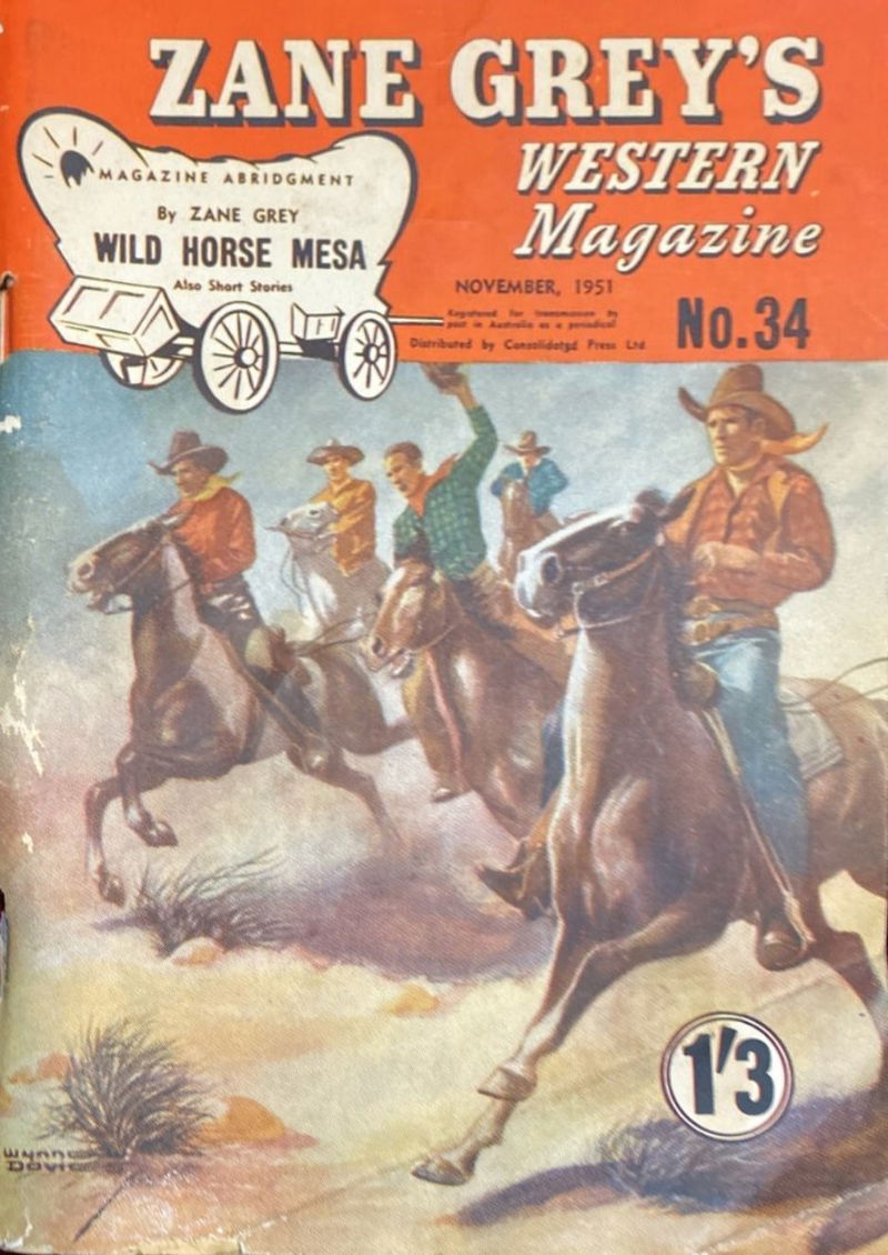 Zane Grey's Western Magazine (Shakespeare Head, 1949 series) #34 — Wild Horse Mesa (November 1951)