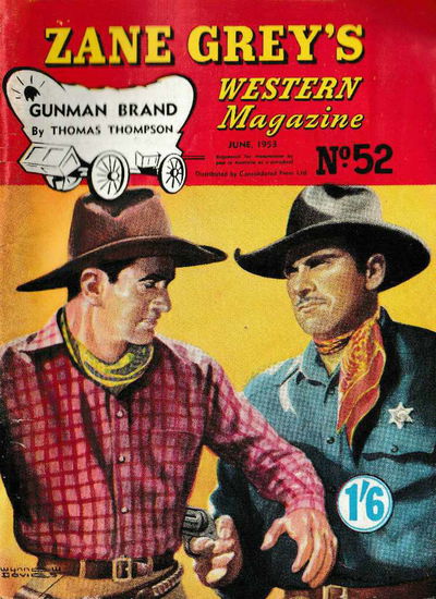 Zane Grey's Western Magazine (Shakespeare Head, 1949 series) #52 (June 1953)
