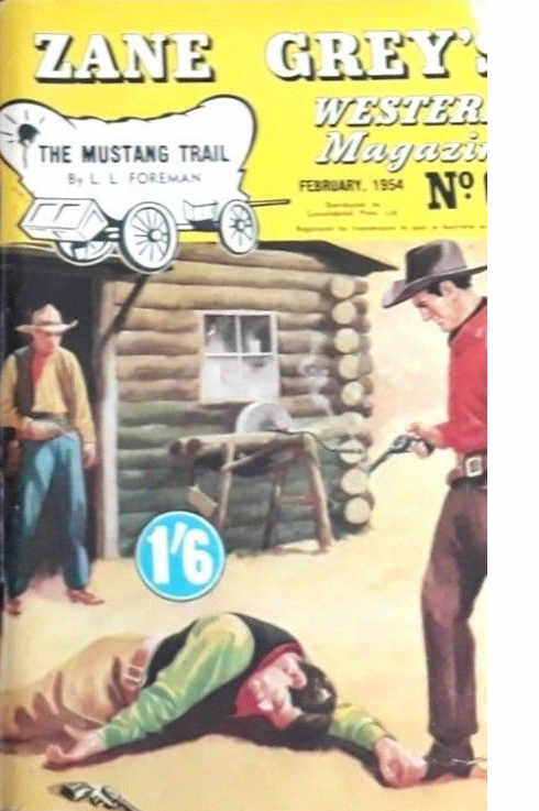 Zane Grey's Western Magazine (Shakespeare Head, 1949 series) #60 — The Mustang Trail (February 1954)
