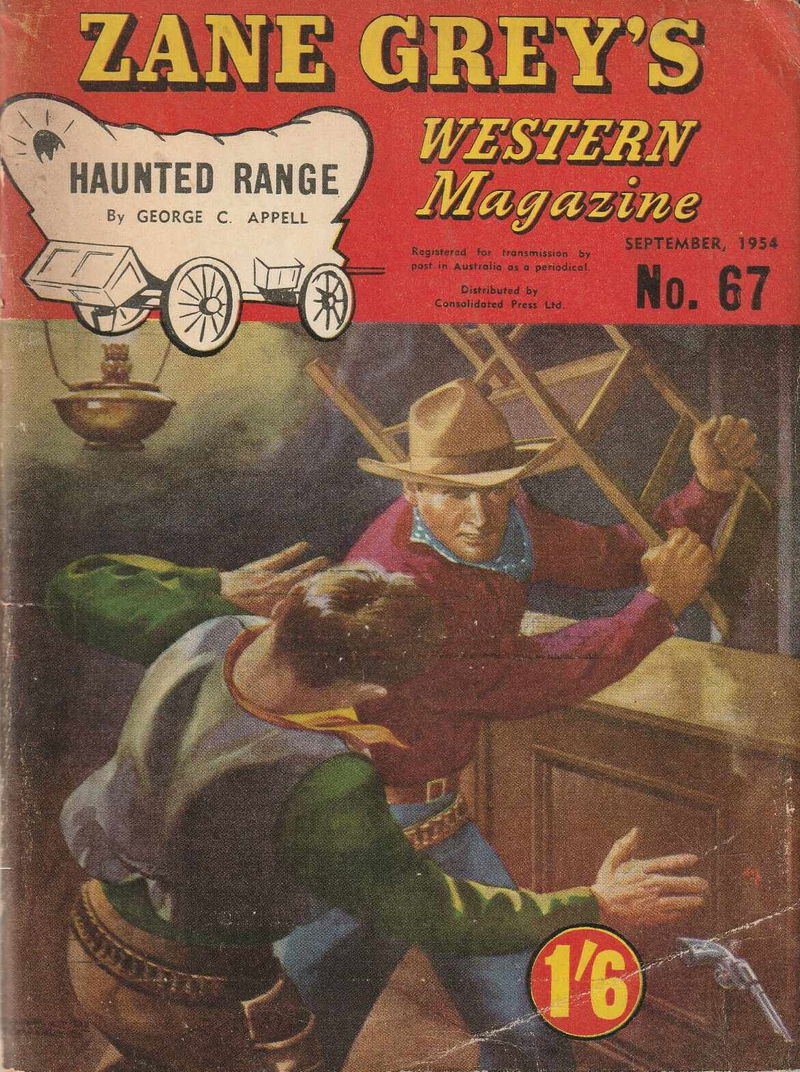 Zane Grey's Western Magazine (Shakespeare Head, 1949 series) #67 (September 1954)