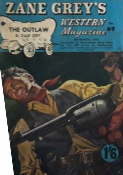 Zane Grey's Western Magazine (Shakespeare Head, 1949 series) #69 — The Outlaw (November 1954)