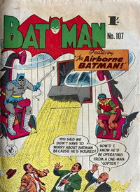 Batman (Colour Comics, 1950 series)  #107 ([May 1959?]) — The Airborne Batman!