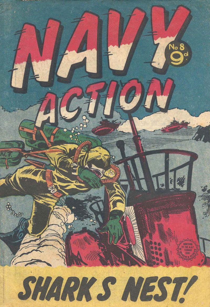 Navy Action (Transport, 1955 series) #8 (August 1955)