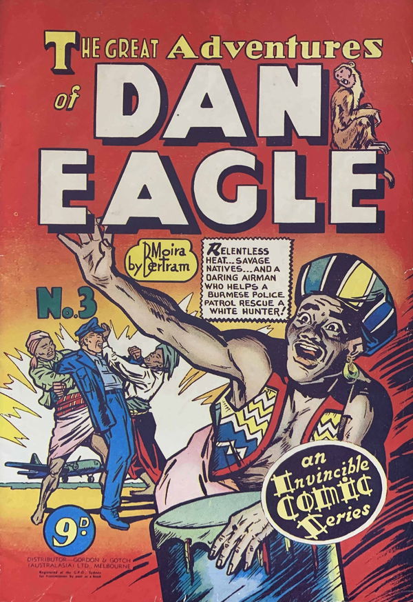 Dan Eagle (Invincible, 1954 series) #3 ([December 1954]) —The Great Adventures of Dan Eagle